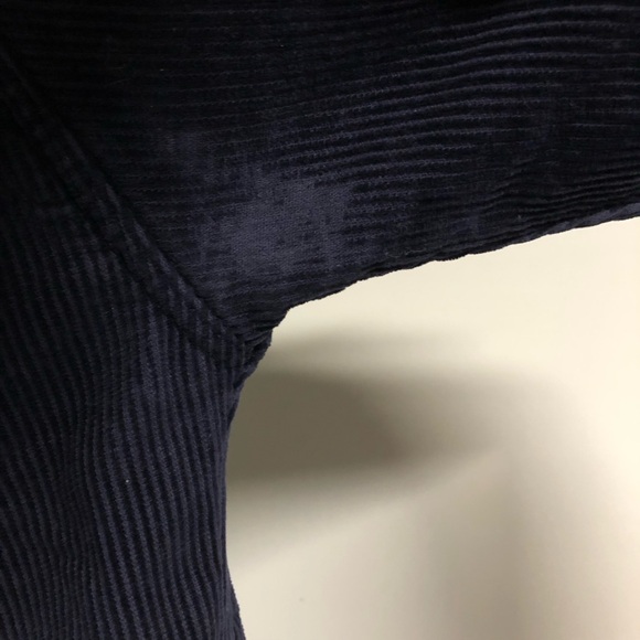 Corduroy Men's  Navy Long Sleeve Flannel Lined Button Shirt Jacket Medium - Picture 6 of 15